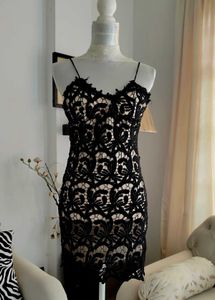 Crochet OverLay Mini Dress