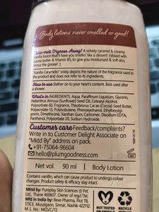 Plum Body Lovin' Vanilla Caramello