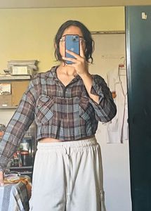 Check Crop Shirt
