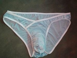 Mens Blue Light Silky  Brief.