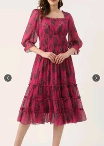 Flared Midi Dress