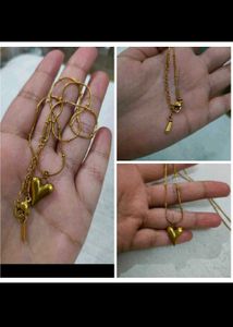 PALMONAS 18 K Heart Necklace