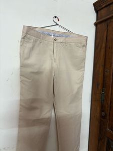Beige Casual Pants
