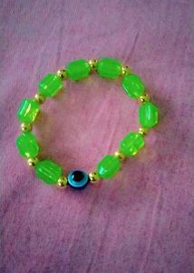 Pink &amp; Green Beaded Bracelets
