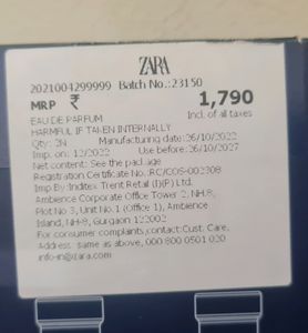 ZARA NIGHT POUR HOMME COLLECTION (2) PERFUMES