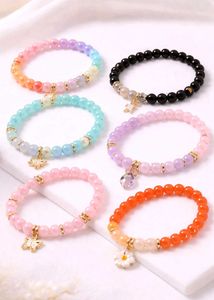 Beaded Charm Bracelet Set of 6