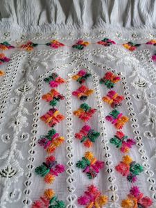 Embroidered White Top