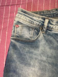 Lee Cooper Distressed  Denim Capris