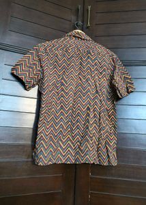 Fabindia Men Cotton Multi Colour Printed Shirt