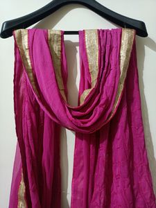 Pink 3 Pcs Kurti Set