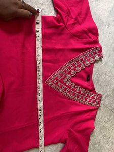 Alia Butt Inspired Pink Kurti Set