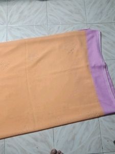 Peach Colour Saree