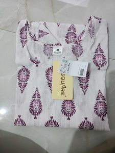 Women White Short Kurti