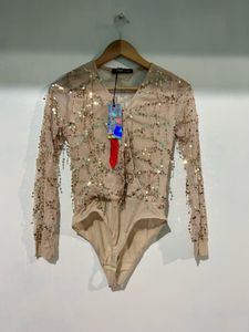 Sequin Embellished Bodysuit