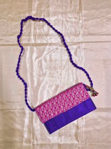 Silk Envelope Clutch cum Sling
