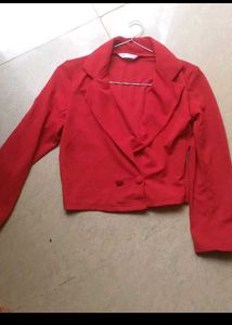 NEW Kotty Red Cropped Blazer (Alterable)