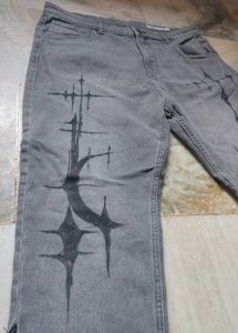 Custom Painted Denim Jeans