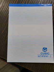 Cubic Writing Pad - New Pack Of 3 Books