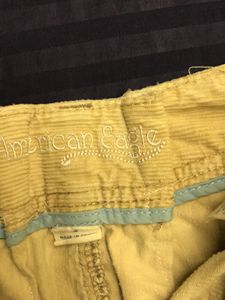 Tan Mini Skirt with Raw Hem