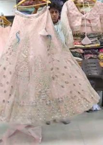 Very Heavy Engagement Lehenga Choli