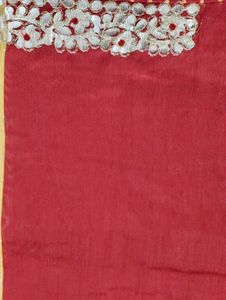 Yellow Saree With Gotta Patti Work