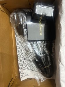 Louis Stitch Black Leather Loafers