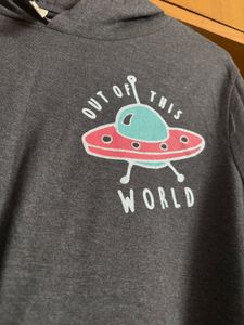 Gray Graphic Hoodie