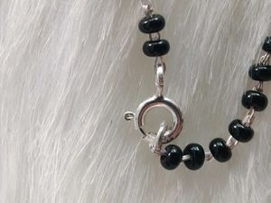 925 Silver Heart Shape Mangalsutra Wth Hallmarked