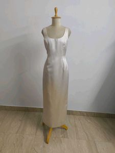 Elegant Satin Midi Dress