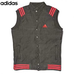 Vintage Adidas Streetwear Gilet (Black/Red)