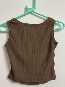 Ribbed Brown Tank Top (Never Worn)