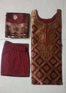 Banarasi Silk Kurta Set Trendy