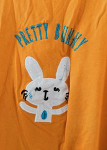 Bunny Patchwork Orange Tee