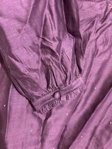 Beautiful Raw Silk A-Line Kurti