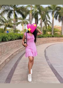 Pink Gingham Dress 💕🌸