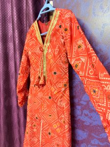 Red Printed Kurti