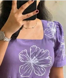 Floral Lavender Midi Dress