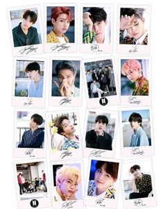 BTS photocards with Signature (Pack Of 16)
