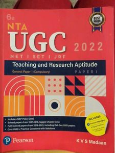 pearson nta ugc teaching and research aptitude2022