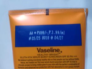 Vaseline sunscreen