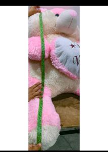 Big White And Pink Cute Teddy Bear For Girls