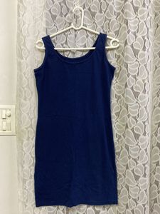 Dark Navy Blue MIDI Dress