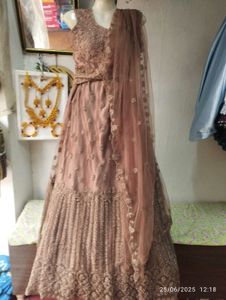 Brown Srug Lehenga
