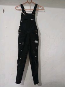 Denim Black Dungaree
