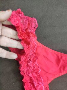 Red Lace Thong 🖤