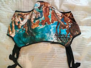 Renaissance print beautiful corset