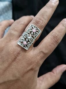 Vintage Silver Floral Ring