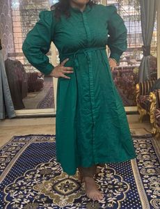 Green Shirt Dress