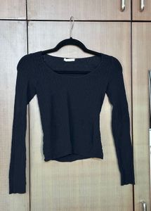 NEW Zara lace stretchable long sleeve top M-L