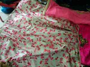 Pink Floral Anarkali Suit